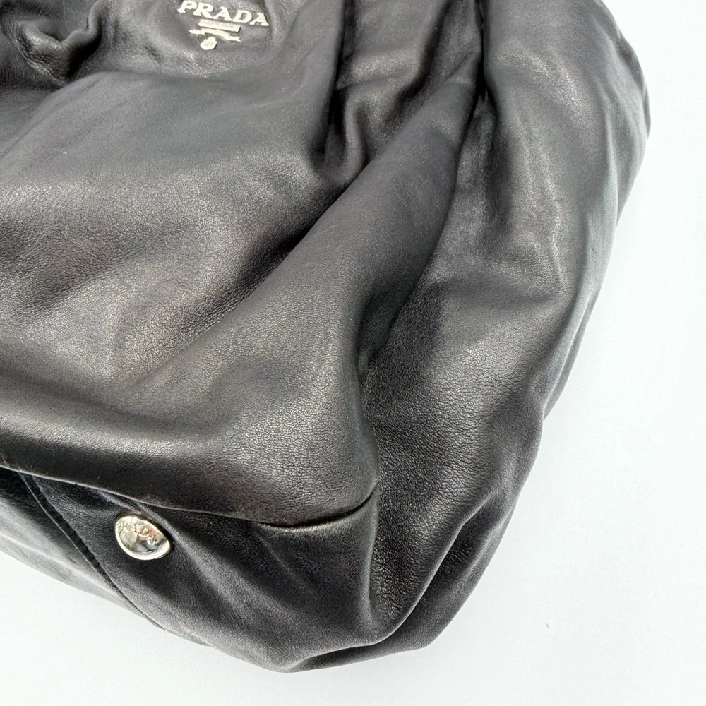PRADA shiny calfskin hobo - Picture 6 of 13